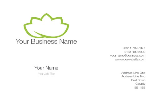 Business Card Green Flower Collection by Eduardo Gabriel De Carvalho Romero 