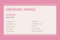 Business Card Cross Stitched Collection by 