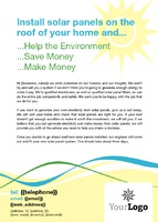 Solar Panels A6 Flyers by  