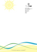 Solar Panels A4 Stationery by  