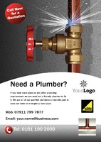 Plumbers A5 Leaflets by  