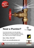Plumbers A6 Leaflets by  