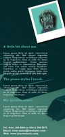 Music Teachers 1/3rd A4 Leaflets by 