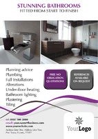 Bathroom Fitters A5 Leaflets by  
