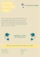 Restaurant A5 Leaflets by Templatecloud 