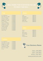 Restaurant A5 Leaflets by Templatecloud