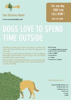 Dog Walkers A5 Leaflets by Templatecloud 