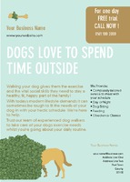 Dog Walkers A6 Leaflets by Templatecloud 
