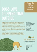 Dog Walkers A6 Leaflets by Templatecloud 