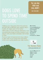 Dog Walkers A6 Leaflets by Templatecloud 