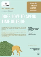 Dog Walkers A5 Leaflets by Templatecloud 
