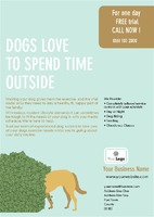 Dog Walkers A5 Leaflets by Templatecloud 