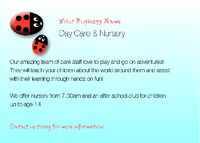 Nursery A7 Flyers by Templatecloud 