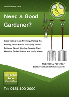 Garden Maintenance A5 Leaflets by  