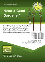 Garden Maintenance A6 Flyers by  