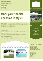 Event Organisers A4 Leaflets by  
