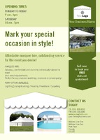 Event Organisers A6 Leaflets by Claudia Vergine 