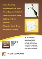 Electrician A5 Leaflets by 