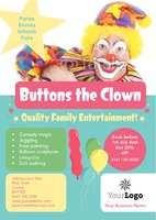 Children's Entertainer A4 Leaflets by  