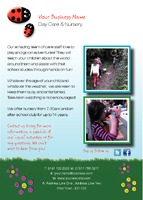 Nursery A6 Leaflets by  