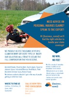 Personal Injury Claims A6 Leaflets by  