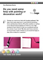 Painters and Decorators A6 Leaflets by  