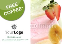 Coffee Shop A6 Leaflets by  