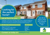 Estate Agents A5 Leaflets by  