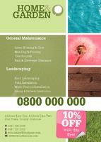Garden Maintenance A6 Leaflets by  