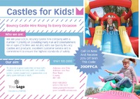 Bouncy Castle Hire A5 Leaflets by  