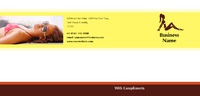 Tanning 1/3rd A4 Compliment Slips by  