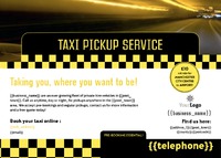 Taxi A6 Leaflets by Claudia Vergine 