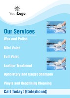 Car Wash A5 Flyers by 