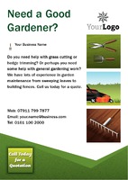 Garden Maintenance A5 Leaflets by  