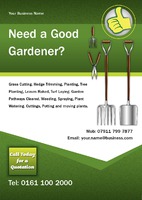 Garden Maintenance A5 Leaflets by 