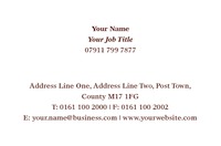 Restaurant Business Card  by Templatecloud
