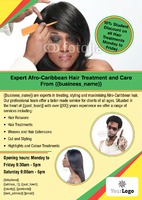 Hairdresser A4 Leaflets by  