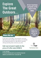 Camping A4 Leaflets by  