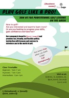 Golf A5 Leaflets by  
