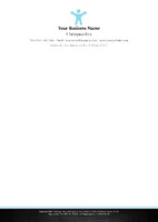 Chiropractic A4 Stationery by  