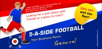Football 1/3rd A4 Leaflets by  