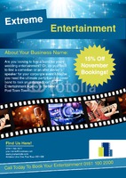 Entertainer A4 Leaflets by  