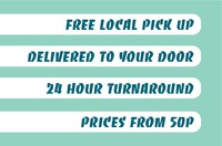 Ironing and Laundry Services Business Card  by 