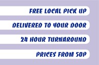 Ironing and Laundry Services Business Card  by 