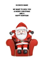  A6 Christmas Cards by Templatecloud 