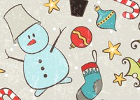  A6 Christmas Cards by Templatecloud 