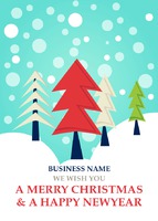  A6 Christmas Cards by Templatecloud 