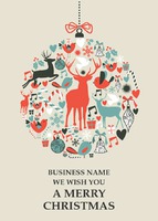  A6 Christmas Cards by Templatecloud 