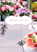 Florist A5 Leaflets by  