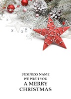  A6 Christmas Cards by Templatecloud 